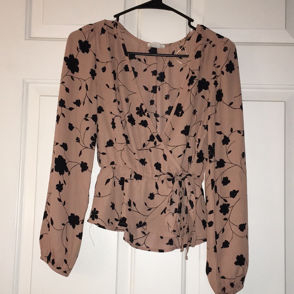 Brown and Black spotted blouse